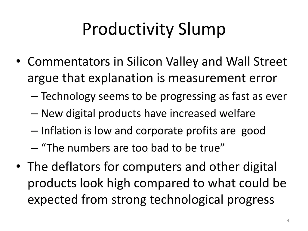 productivity slump