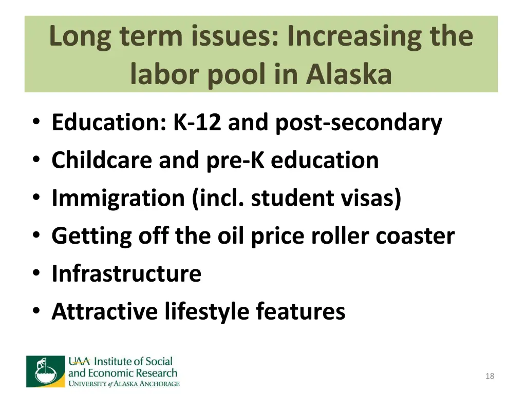 long term issues increasing the labor pool 1