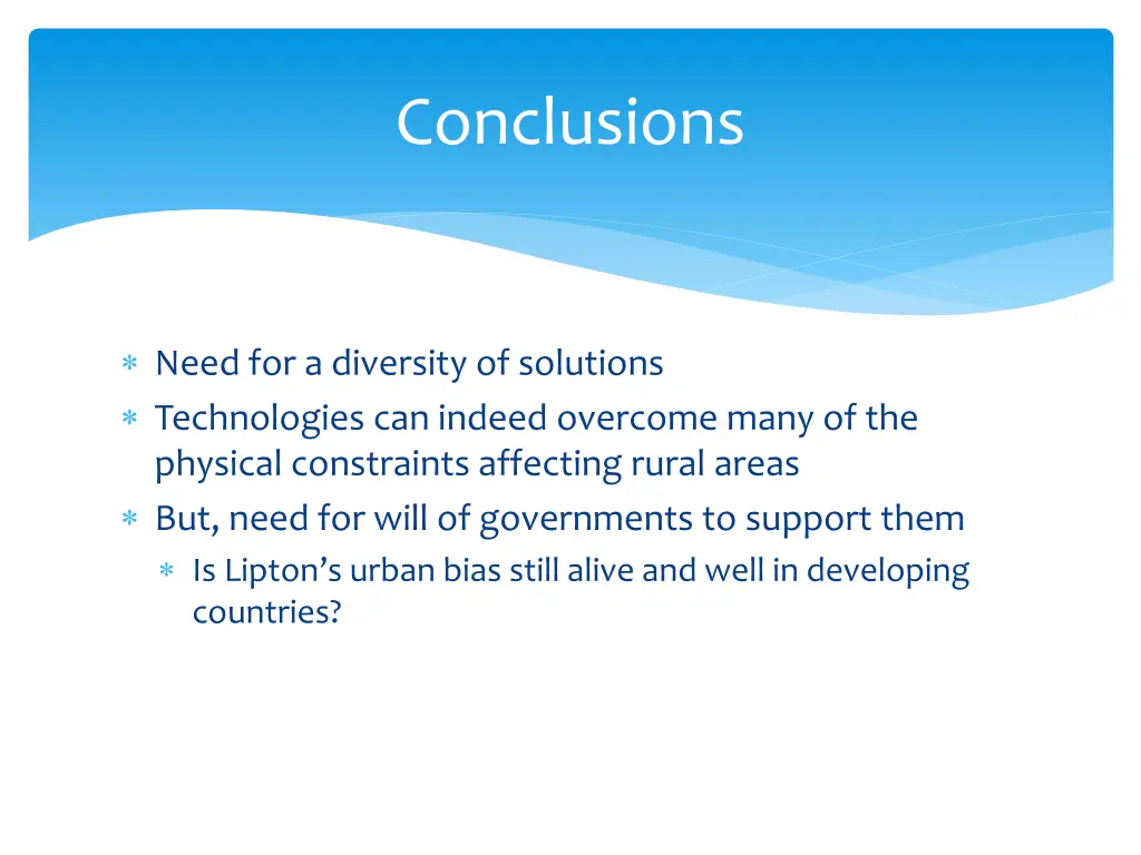 conclusions