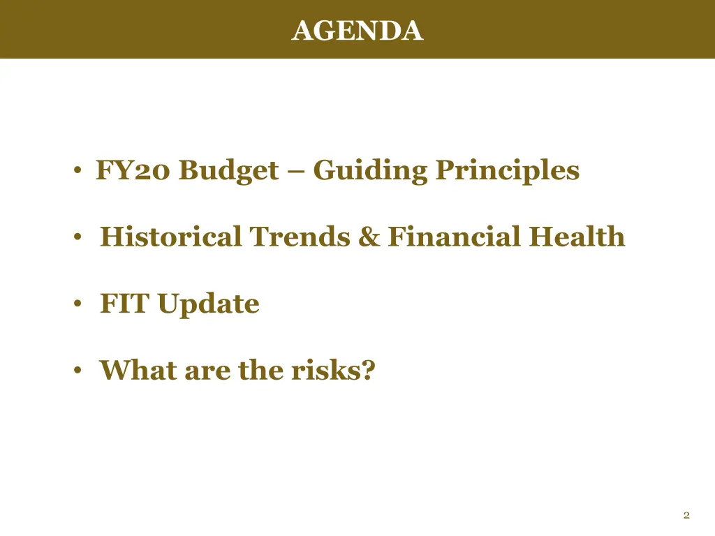 agenda
