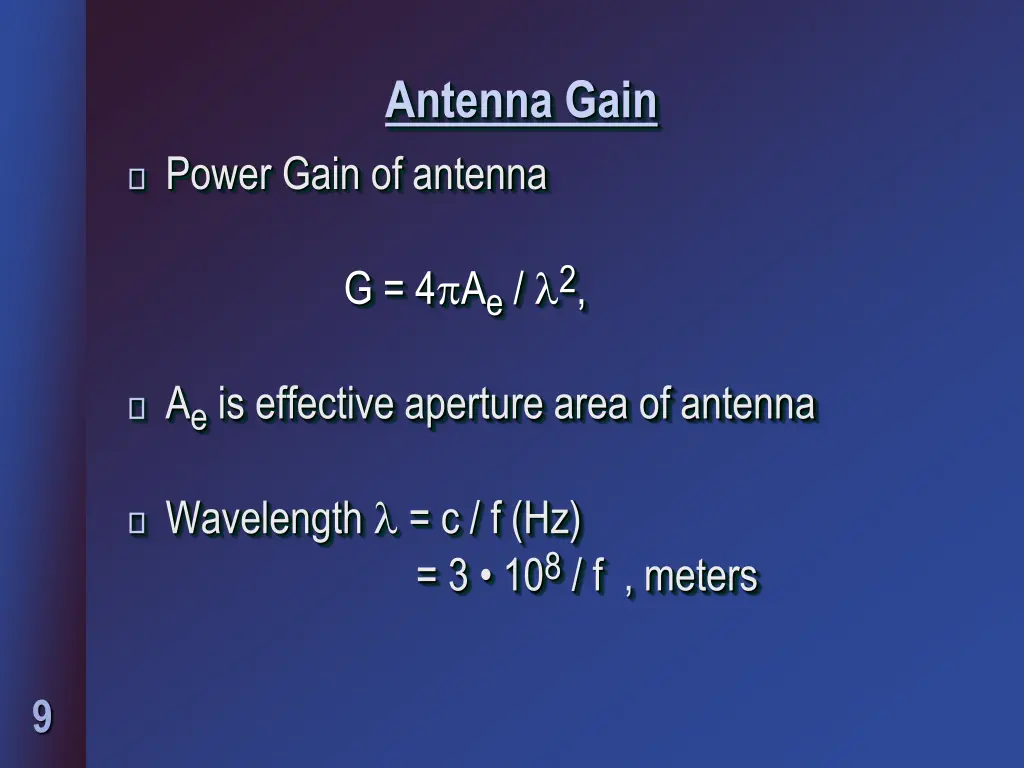 antenna gain
