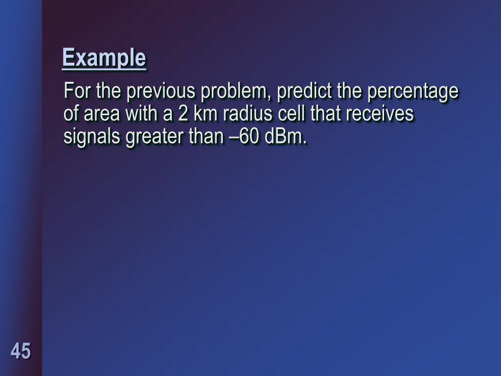 example for the previous problem predict