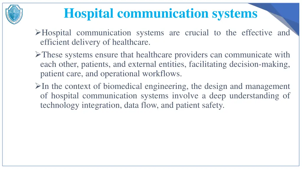 hospital communication systems 1