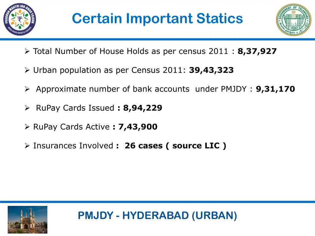 certain important statics