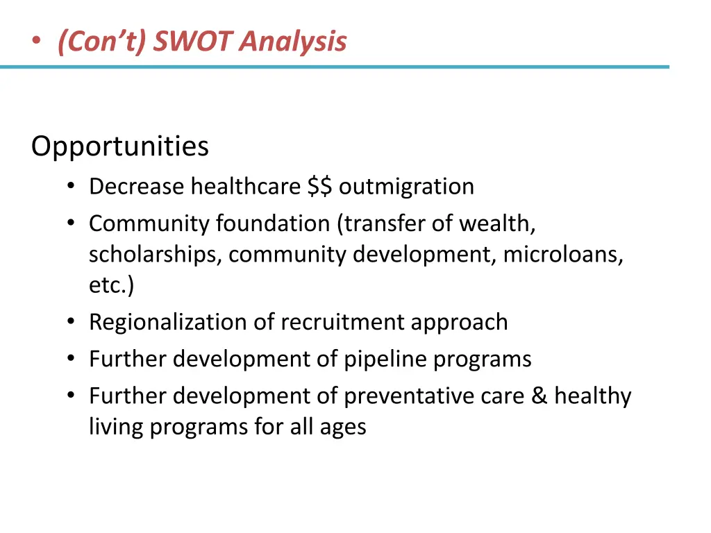 con t swot analysis 1