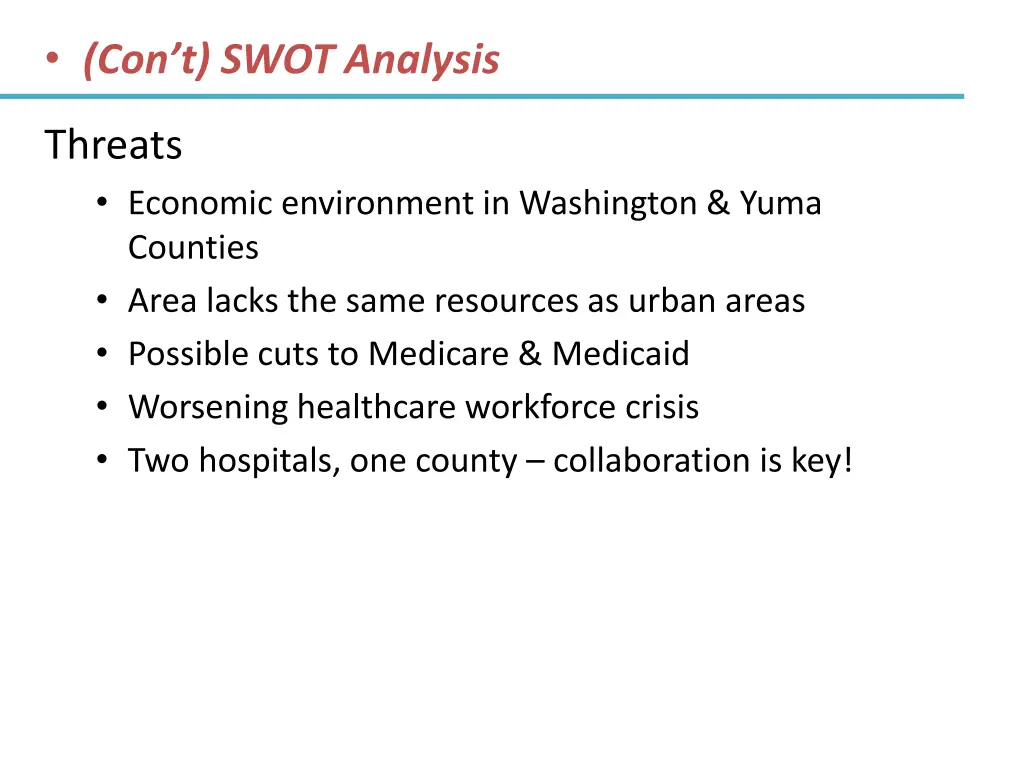 con t swot analysis 3
