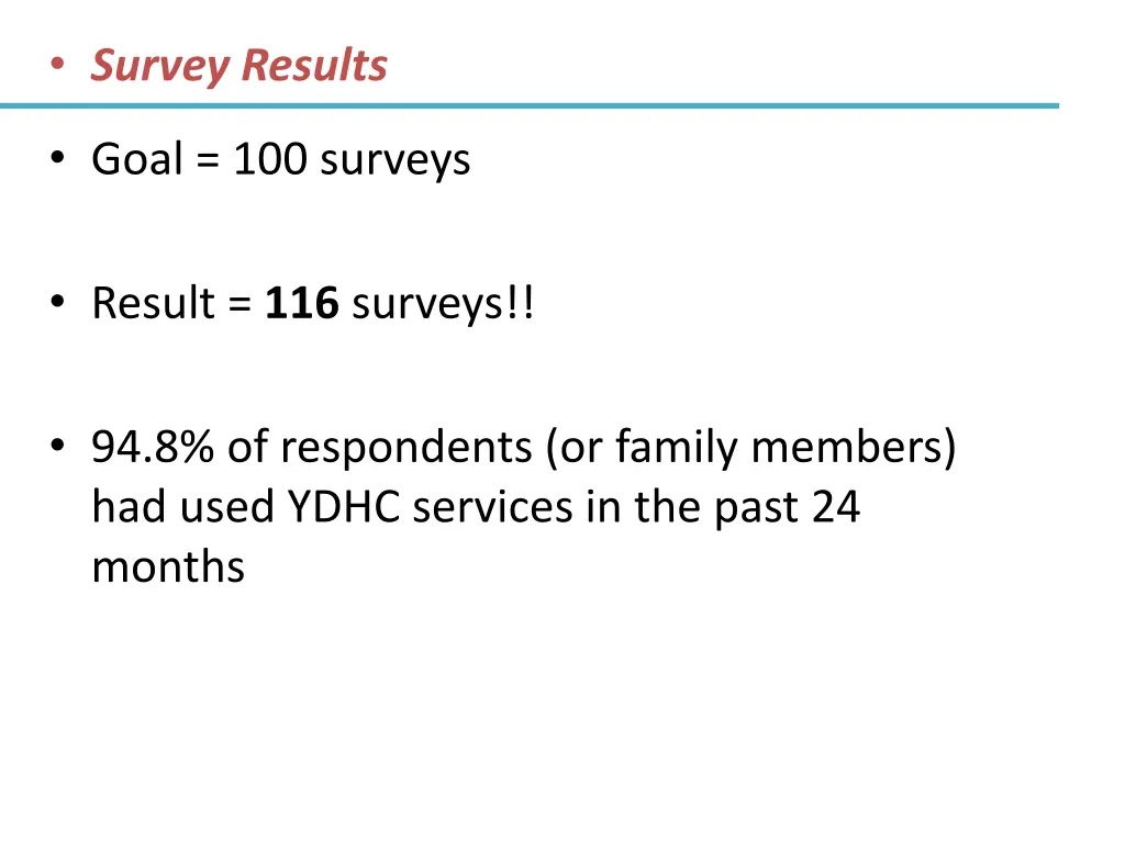 survey results