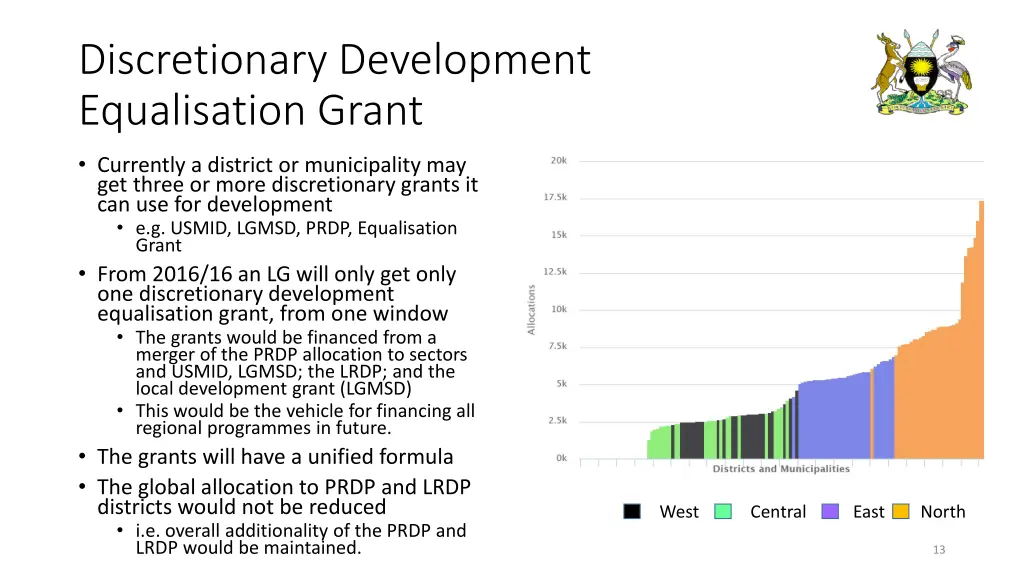 discretionary development equalisation grant