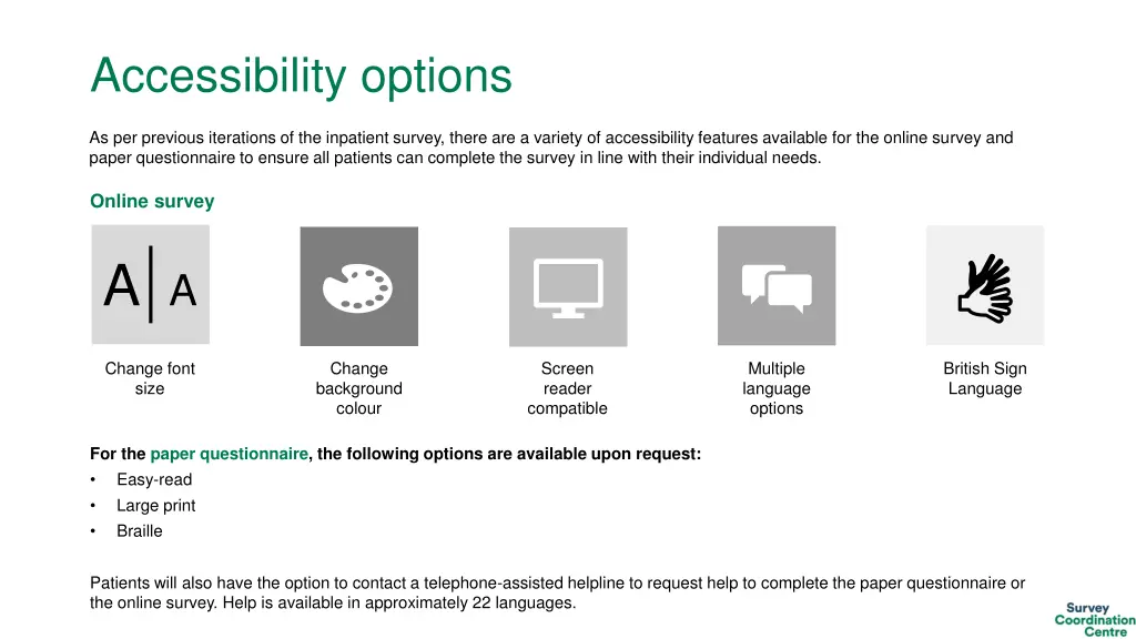 accessibility options