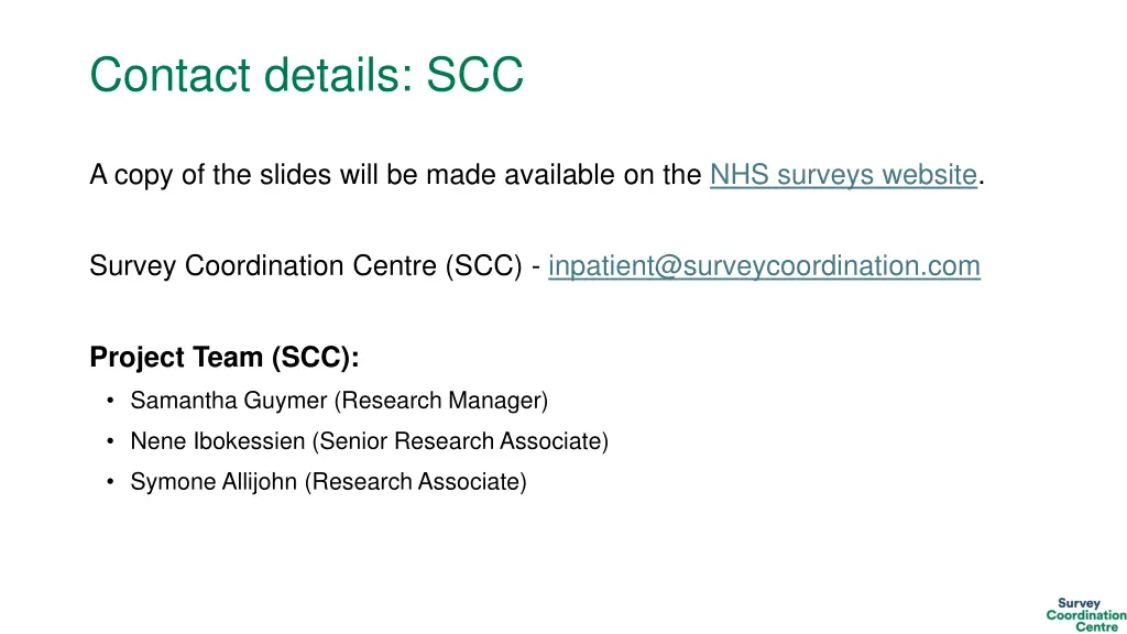 contact details scc