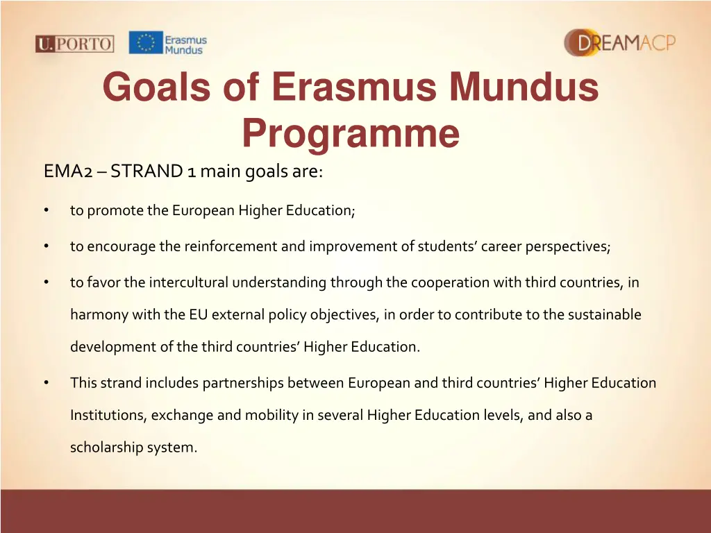 goals of erasmus mundus programme ema2 strand