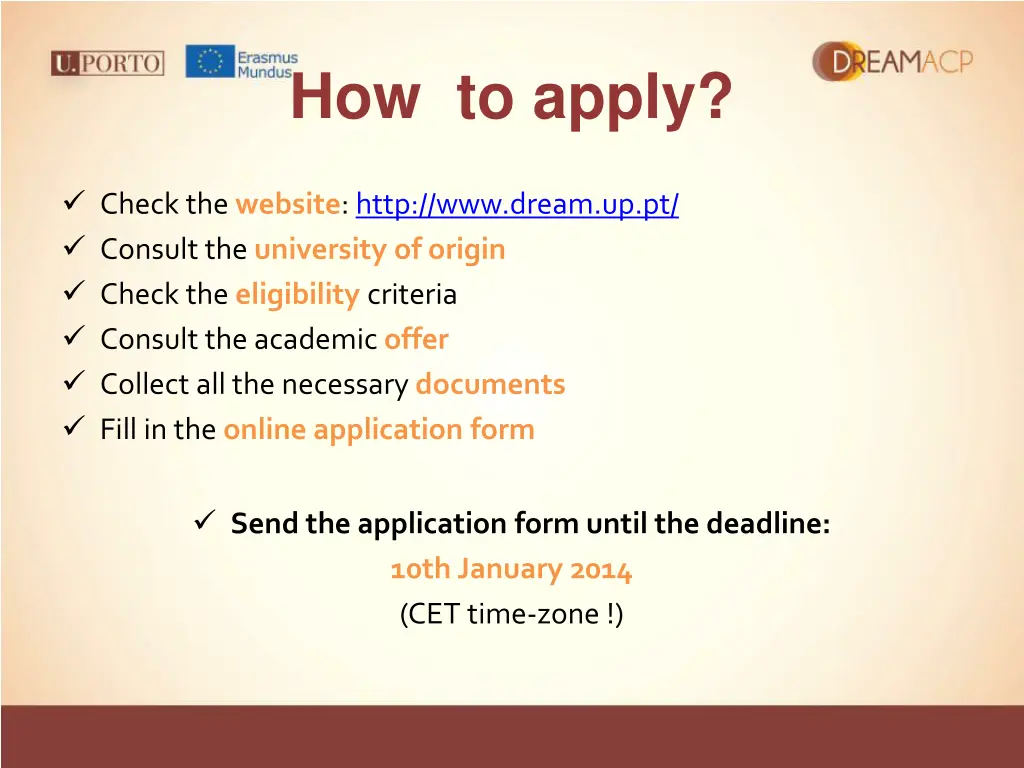 how to apply