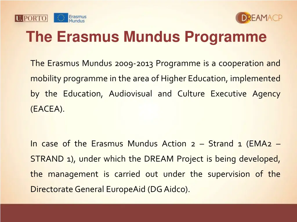 the erasmus mundus programme
