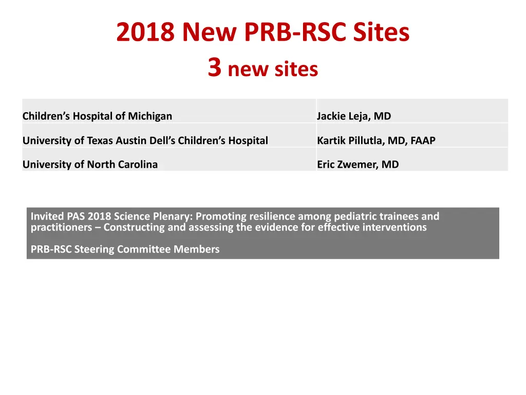 2018 new prb rsc sites 3 new sites