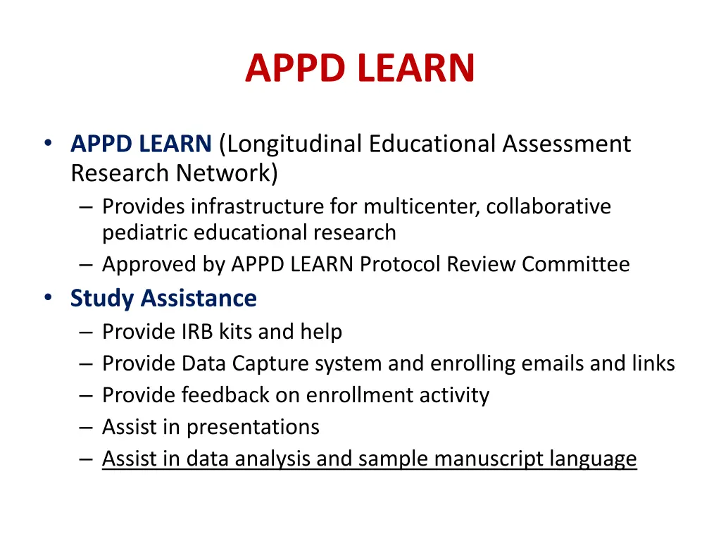appd learn