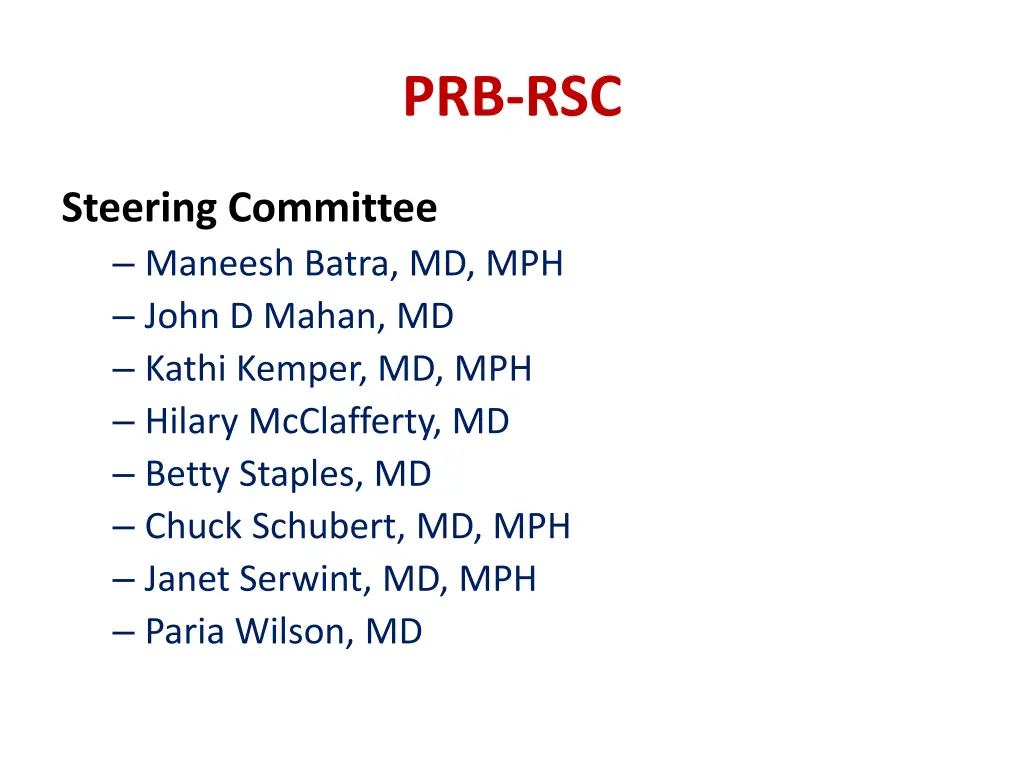 prb rsc