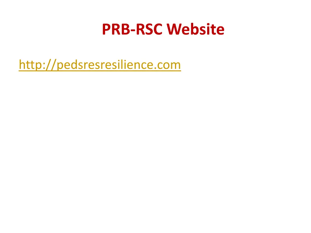 prb rsc website