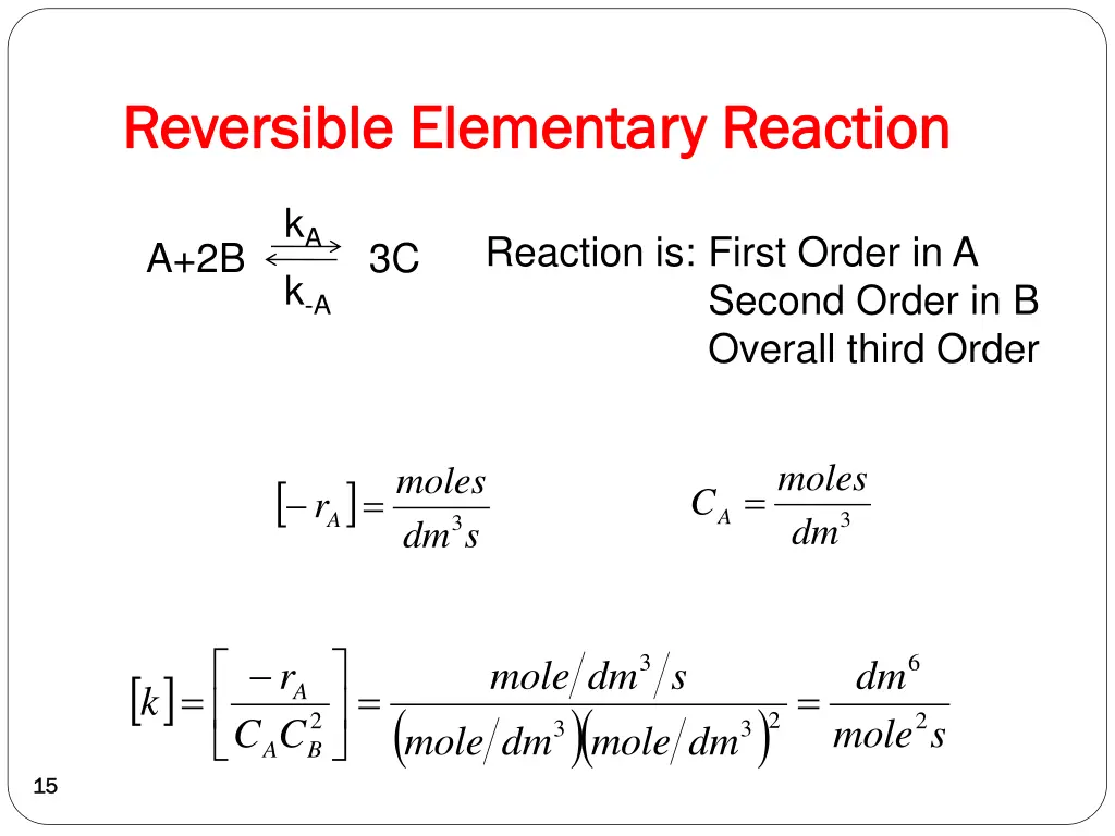 reversible elementary reaction reversible 1