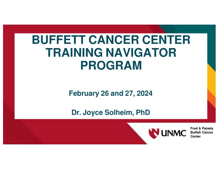 buffett cancer center training navigator program