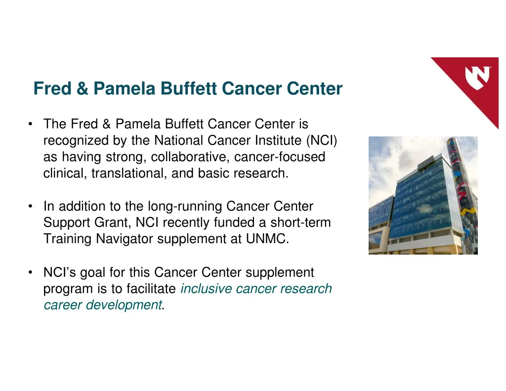 fred pamela buffett cancer center