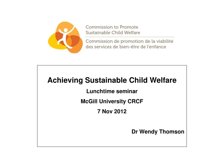 achieving sustainable child welfare