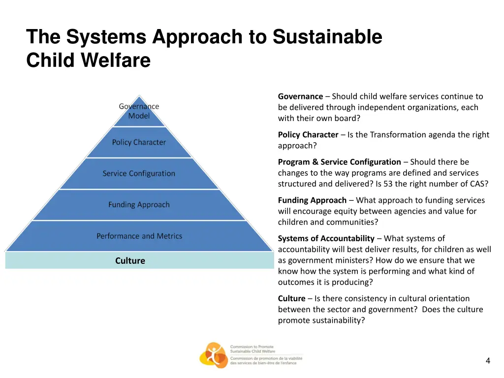 the systems approach to sustainable child welfare