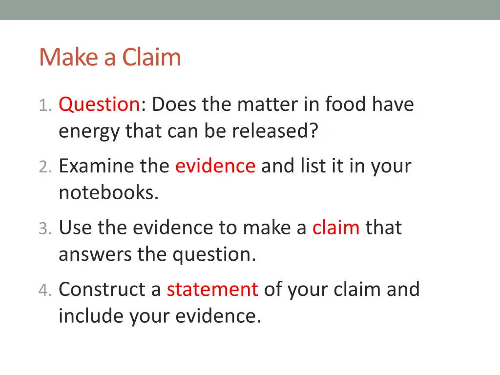 make a claim