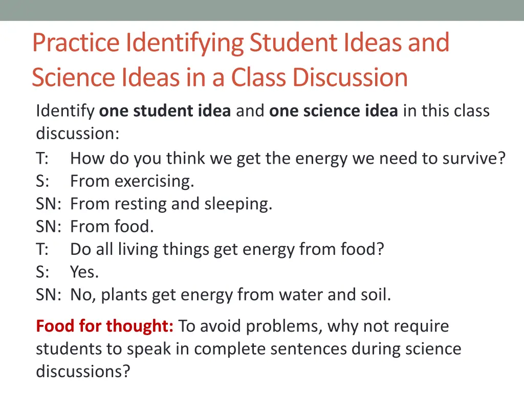 practice identifying student ideas and science 1