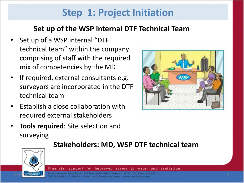 step 1 project initiation