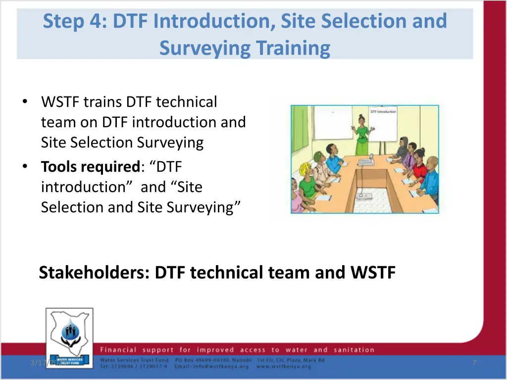 step 4 dtf introduction site selection