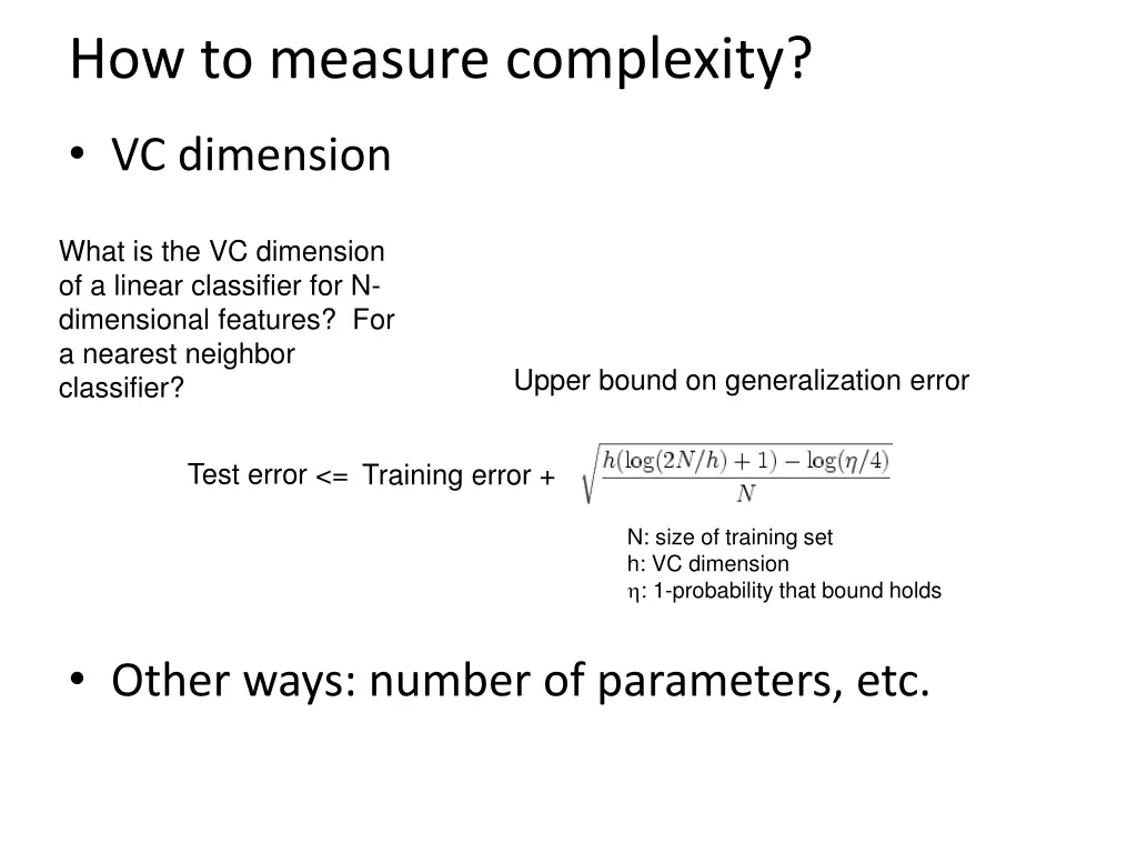 how to measure complexity