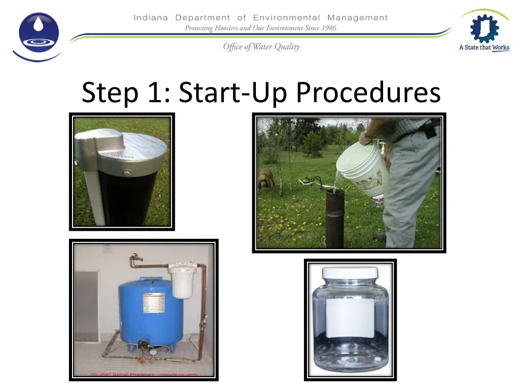 step 1 start up procedures