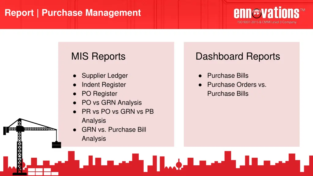 report purchase management