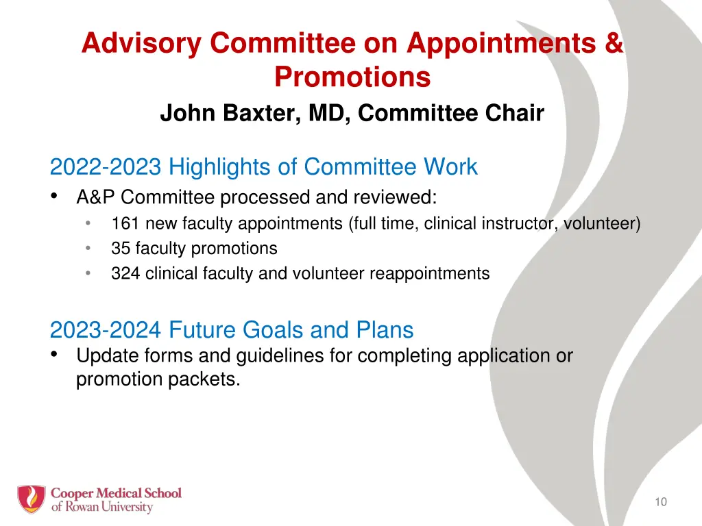 advisory committee on appointments promotions
