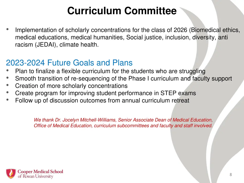 curriculum committee