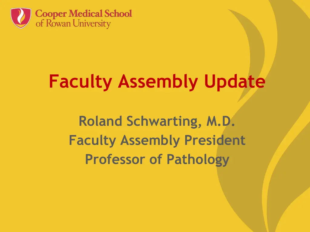 faculty assembly update