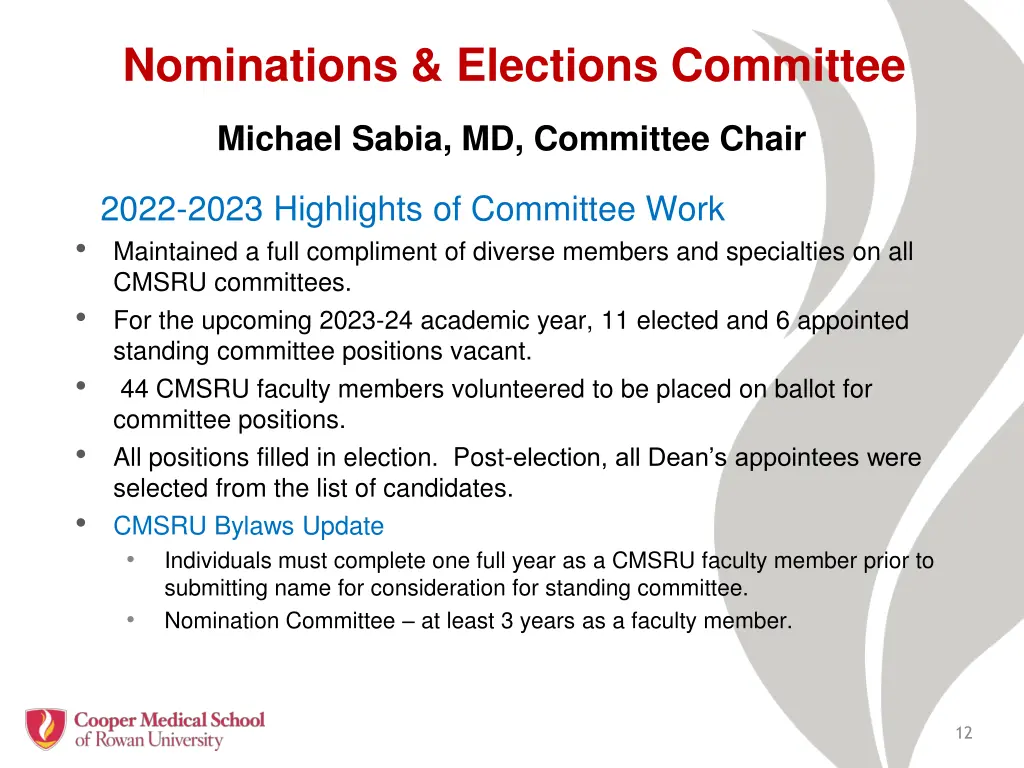 nominations elections committee