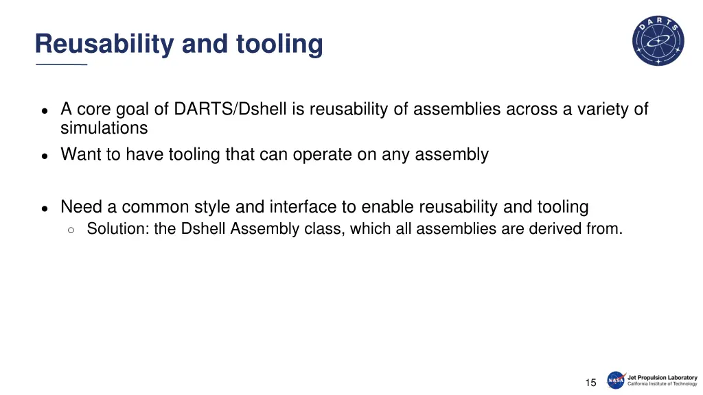 reusability and tooling