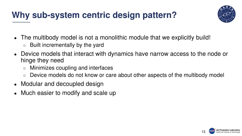 why sub system centric design pattern