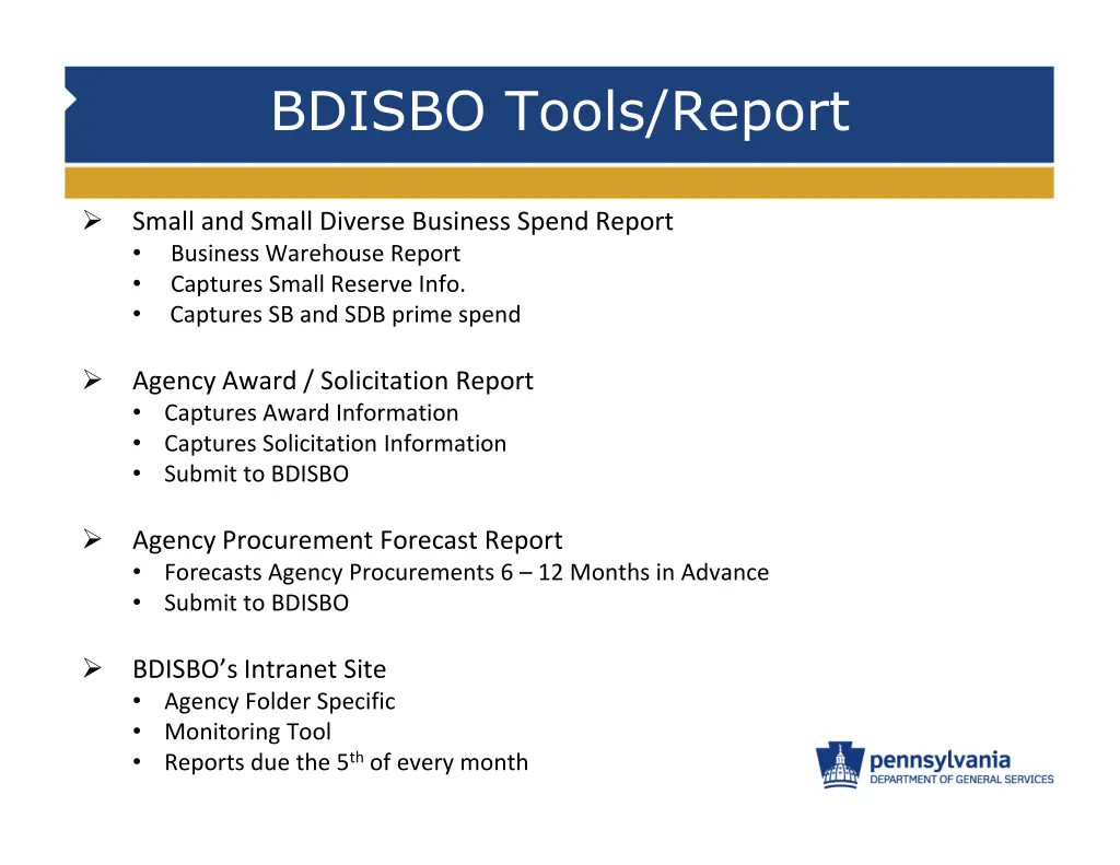bdisbo tools report