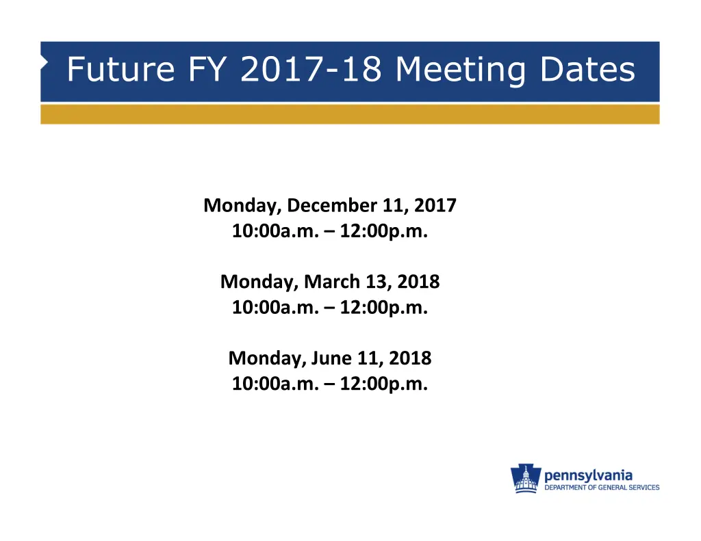 future fy 2017 18 meeting dates