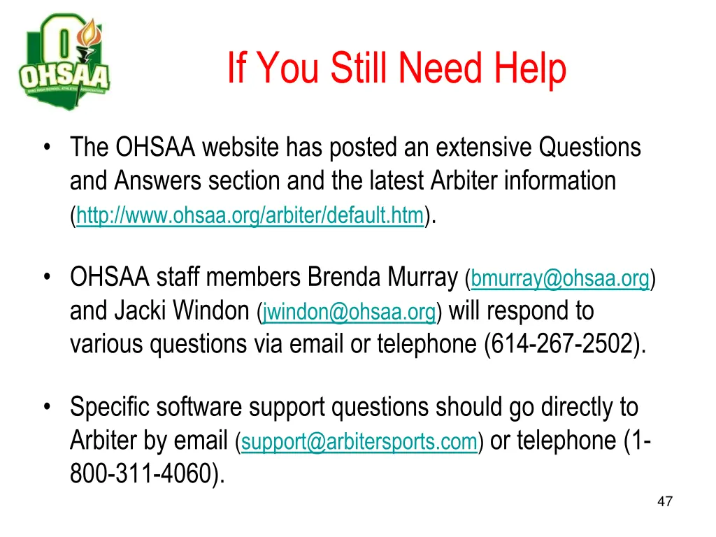if you still need help