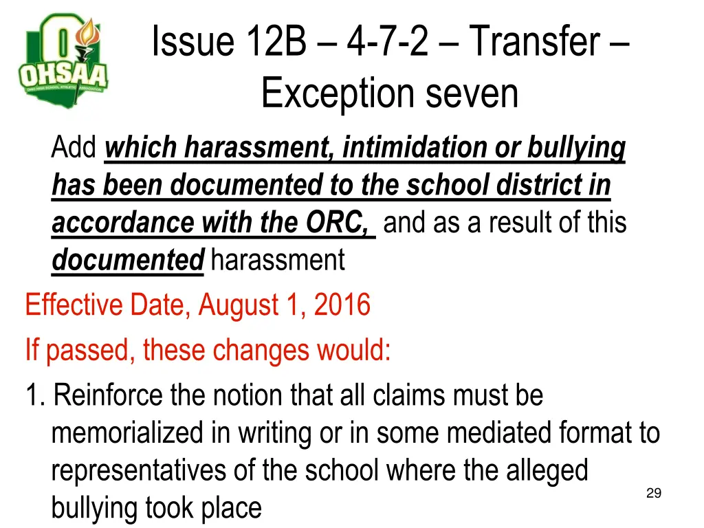 issue 12b 4 7 2 transfer exception seven