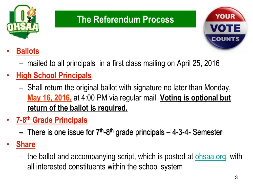 the referendum process