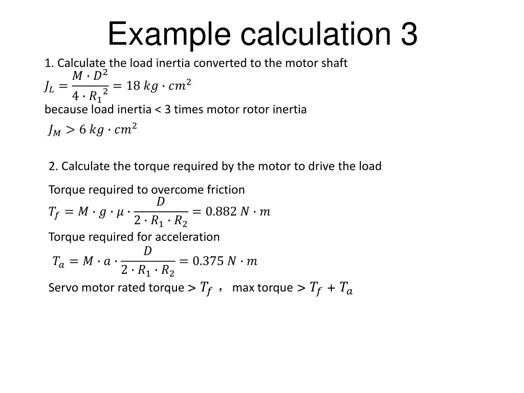 example calculation 3 1 calculate the load