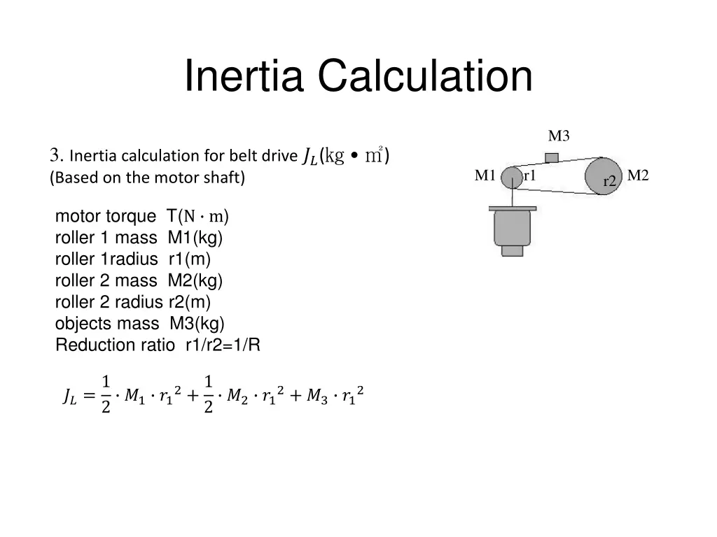 inertia calculation 2