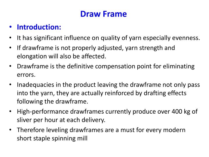 draw frame