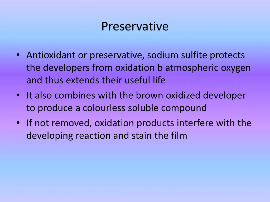 preservative