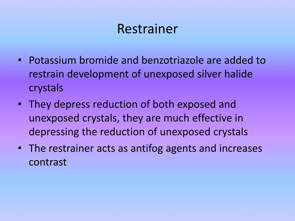 restrainer