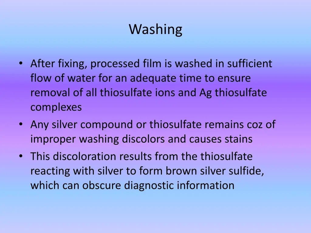 washing